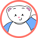 Polar the white bear mascot representing the CPC Senior Kinder 1 program