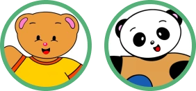 Creative Play Corner Teddy and Panda Junior Kinder Mascots