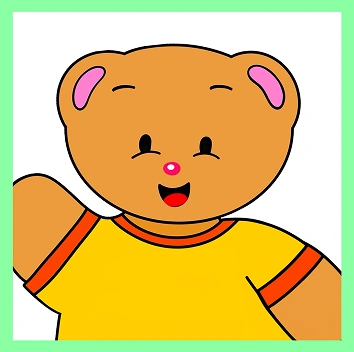 Teddy the brown bear mascot representing the CPC Junior Kinder program