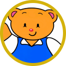 Whiz 1 the bear mascot representing the CPC Primary 1 program