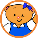 Whiz 2 the bear mascot representing the CPC Primary 2 program